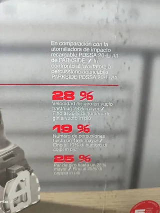 Atornillador impacto 20V + Batería 4Ah y cargador