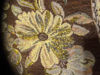 Pashmina bordada hilo oro