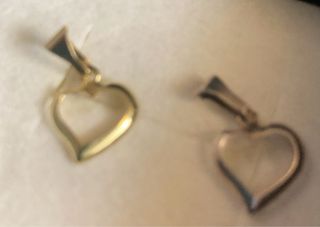 Dije Corazón Oro y Plata