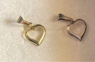 Dije Corazón Oro y Plata