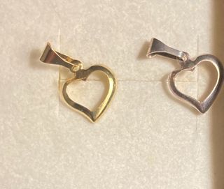 Dije Corazón Oro y Plata