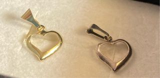 Dije Corazón Oro y Plata