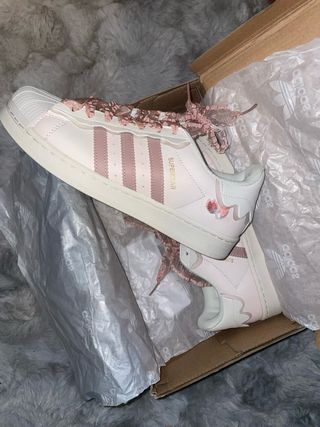 Adidas Superstar Rosa y Blancas Talla 38