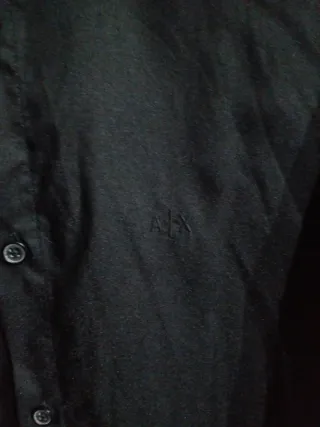 Camicia Armani Exchange Uomo Nera Slim L