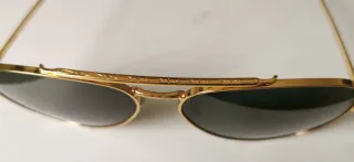 Gafas Ray-Ban Aviator 62mm Doradas Verdes