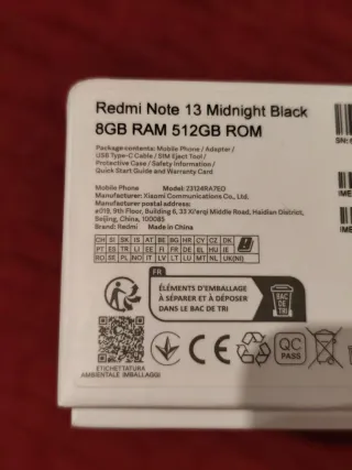 Xiaomi Redmi Note 13 512GB + 2 Fundas