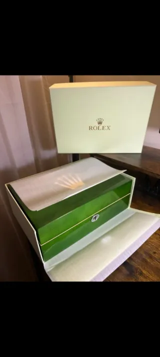 Caja de Relojes Rolex Verde