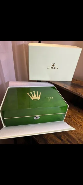 Caja de Relojes Rolex Verde