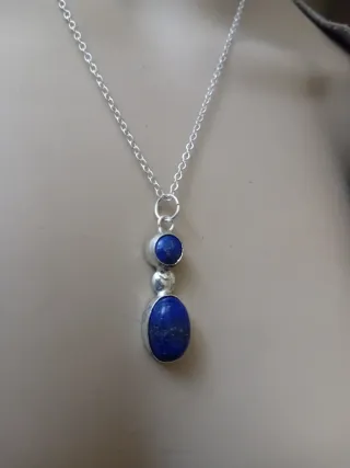Collana con lapislazzuli naturale