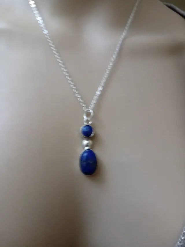 Collana con lapislazzuli naturale