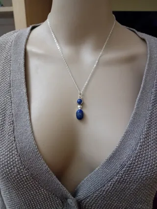 Collana con lapislazzuli naturale
