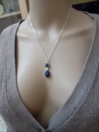 Collana con lapislazzuli naturale