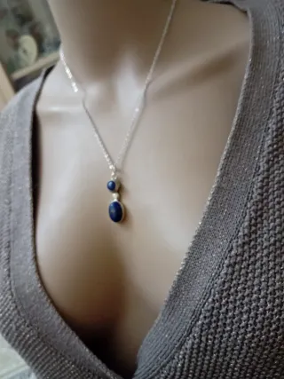Collana con lapislazzuli naturale