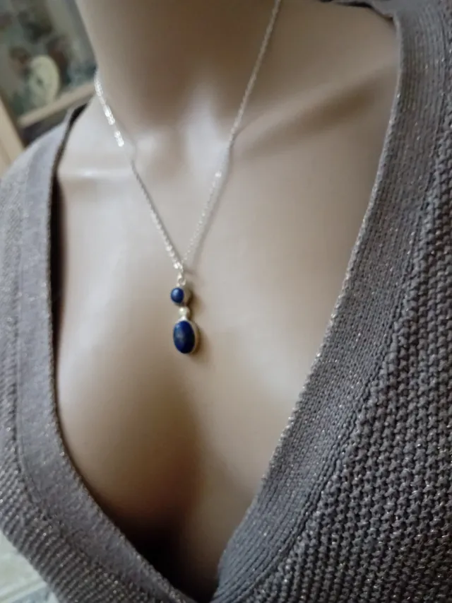 Collana con lapislazzuli naturale