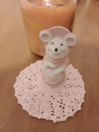 Topina Avon in gomma rosa, balsamo labbra anni 80