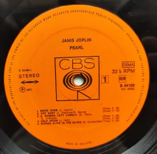 LP 1971 🇳🇱 JANIS JOPLIN - PEARL