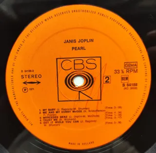 LP 1971 🇳🇱 JANIS JOPLIN - PEARL