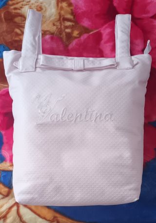 Saco de carro y bolso bebé blanco