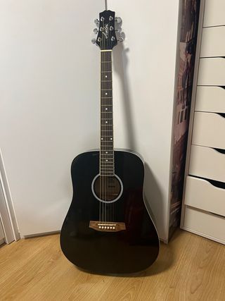 Guitarra Acústica Ashton D20BK Negra
