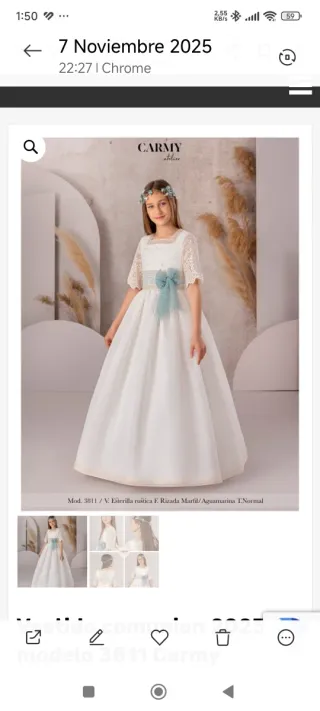 Vestido de Comunión Blanco