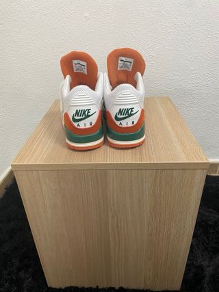 Nike Air Jordan Retro Verde Naranja Blanco
