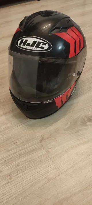 Casco Moto HJC Martial Talla S pequeña rojo negro