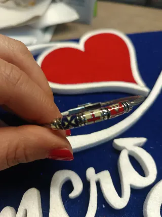 Bracciale uomo cavo metallico con chiusura