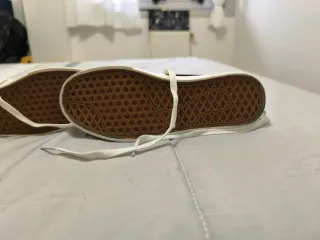 Zapatillas  estilo Vans Altas Negras y Blancas