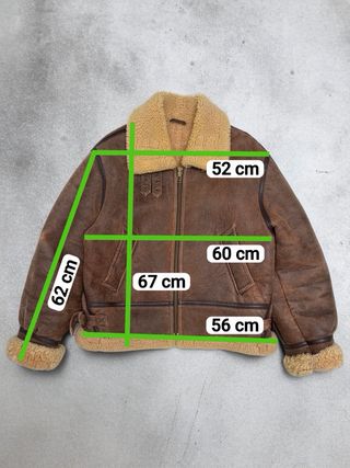 Bomber Aviador Type B3 Piel Oveja Redskins talla L