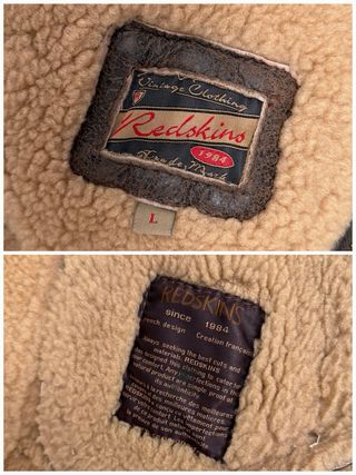 Bomber Aviador Type B3 Piel Oveja Redskins talla L