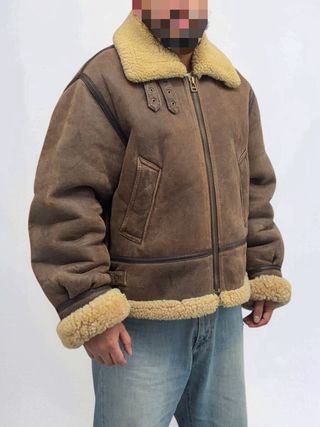 Bomber Aviador Type B3 Piel Oveja Redskins talla L