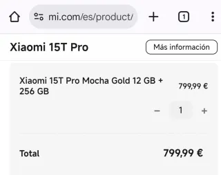 Xiaomi 15T Pro + Cargador Inalámbrico 50W
