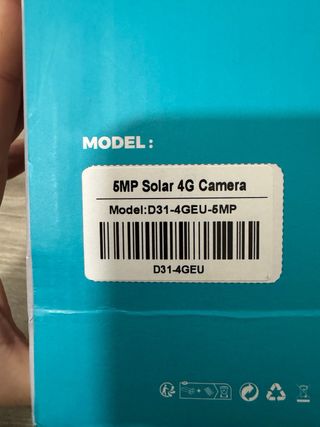 Cámara Vigilancia Solar 4G 64gb