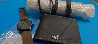 Set uomo orologio e portafoglio