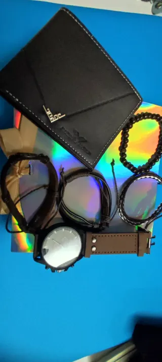 Set uomo orologio e portafoglio