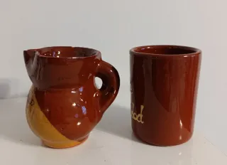 2 vasos de barro nuevos