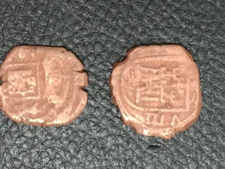 Lote 8 mone cobre maravedí Felipe III-IV reacuñada