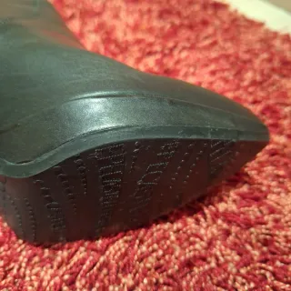 Botas de piel negras altas