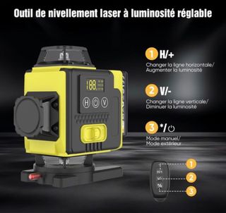 Nivel Láser 360° Autonivelante (Con Trípode)