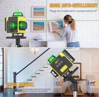 Nivel Láser 360° Autonivelante (Con Trípode)