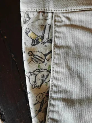 Pantaloni Maison Clochard Beige Taglia 30