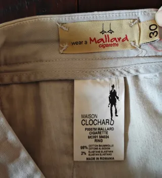 Pantaloni Maison Clochard Beige Taglia 30