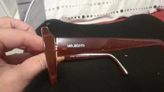 Gafas de sol mujer pasta granates