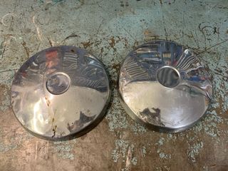 2 Borchie Ruota Cromate Diametro 22cm