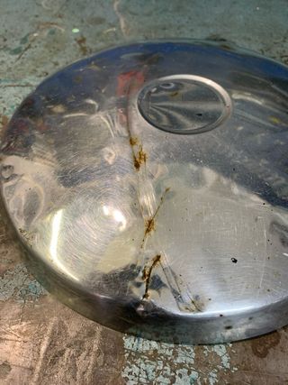 2 Borchie Ruota Cromate Diametro 22cm