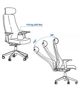 Silla gaming MATCHSPEL negra
