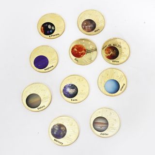 SISTEMA SOLAR 10 MONEDAS + ESTUCHE DE COLECCIÓN