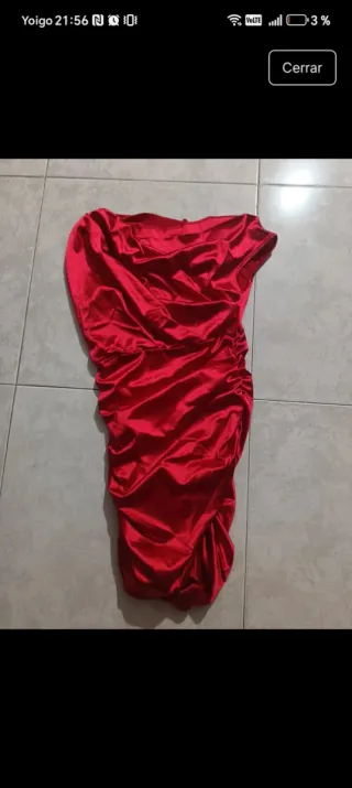 Vestido fiesta rojo talla S