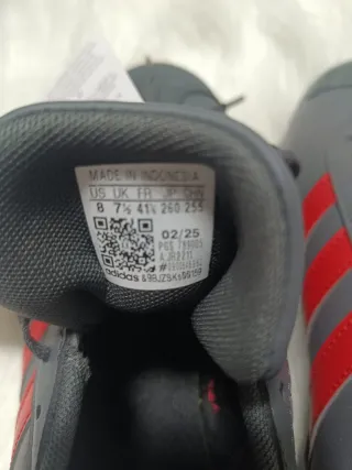 Adidas Court Base Negro/Rojo