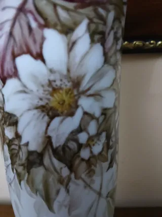 Vaso in ceramica vintage, decorato a mano.